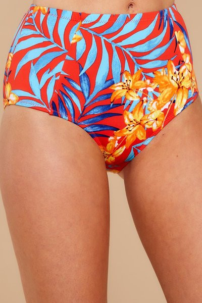 Πολύχρωμο γυναικείο μαγιό  μπικίνι με floral σχέδιο