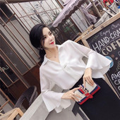 Stílusos női ing lótusz ujjal