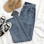 Blugi retro dama cu talie inalta