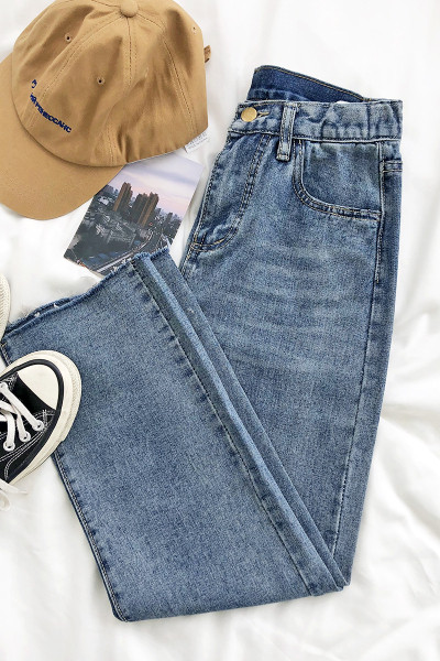 Blugi retro dama cu talie inalta