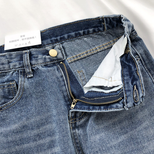 Blugi retro dama cu talie inalta