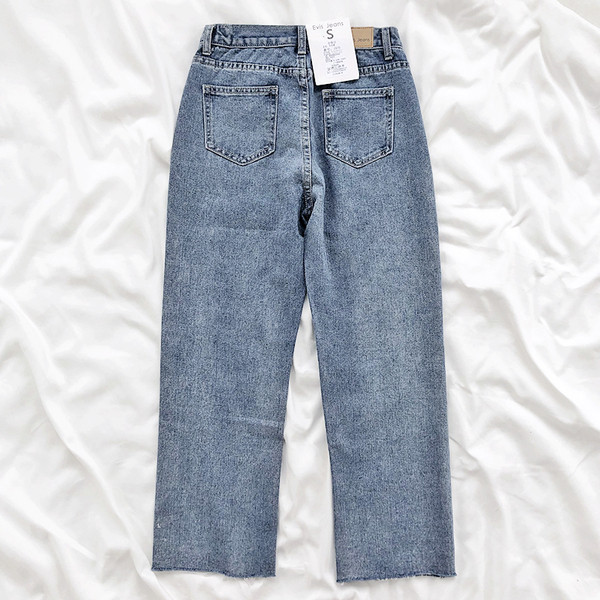 Blugi retro dama cu talie inalta