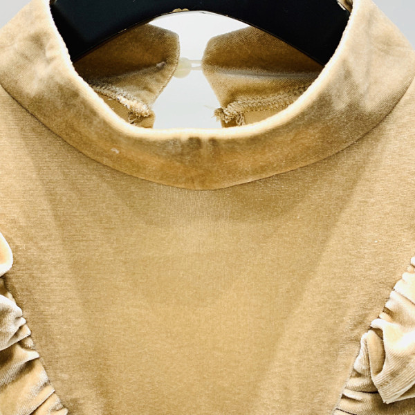 Naujo modelio moteriška aksominė palaidinė ilgomis rankovėmis ir siuvinėjimais