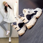 Γυναικεία αθλητικά παπούτσια με σκληρή και ψηλή σόλα κατάλληλα για  το καλοκαίρι