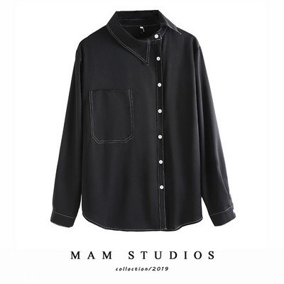 Νέο μοντέλο γυναικείο πουκάμισο με ασύμμετρη στερέωση