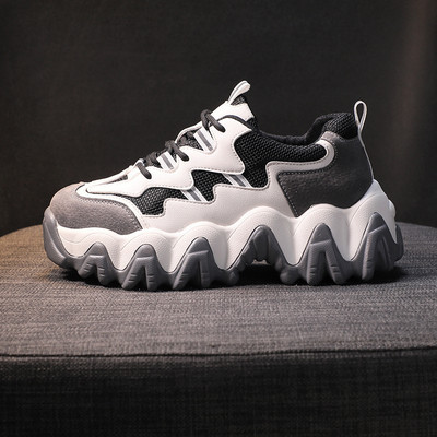 Νέο μοντέλο γυναικεία καθημερινά αθλητικά παπούτσια με κορδόνια και σκληρή σόλα