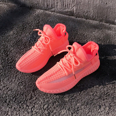 Αθλητικά casual γυναικεία παπούτσια με ίσια σόλα και πολύχρωμους δεσμούς