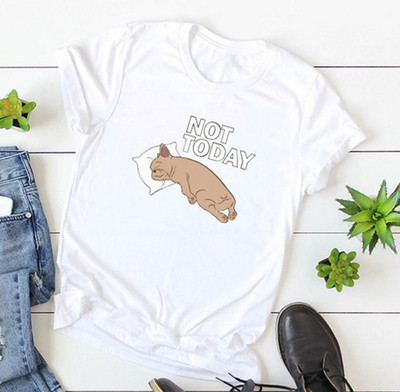 Alkalmi fehér póló rövid ujjal és rátéttel - nagy méret