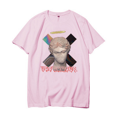 Γυναικείο μπλουζάκι με εφαρμογή και επιγραφή