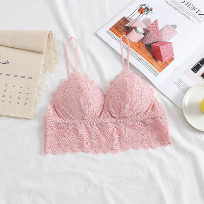 Γυναικείο δαντελοτώ μπουστάκι με V neckline και λουράκια ώμου