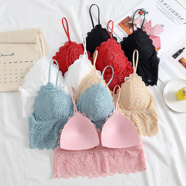 Γυναικείο δαντελοτώ μπουστάκι με V neckline και λουράκια ώμου