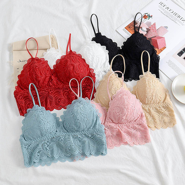 Γυναικείο δαντελοτώ μπουστάκι με V neckline και λουράκια ώμου