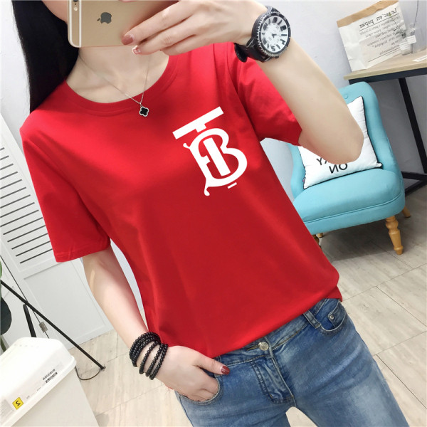 Uue mudeli lühikeste varrukate ja ovaalse kaelusega naiste T-särk