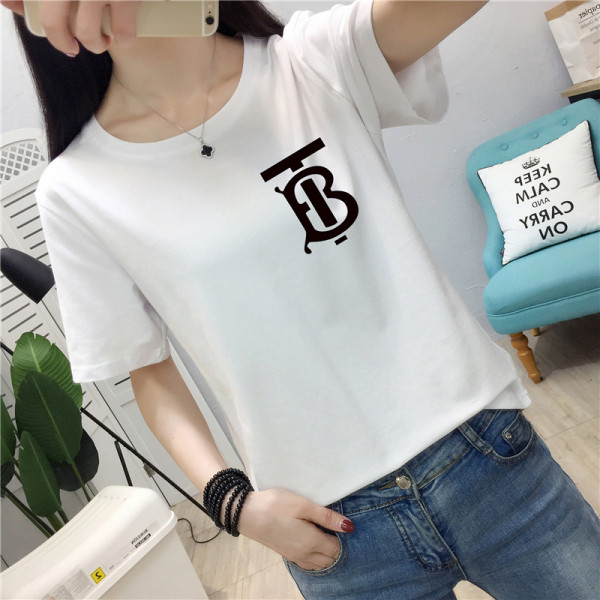 Uue mudeli lühikeste varrukate ja ovaalse kaelusega naiste T-särk