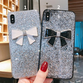 iPhone XS tok fényes részecskékkel és 3D szalaggal