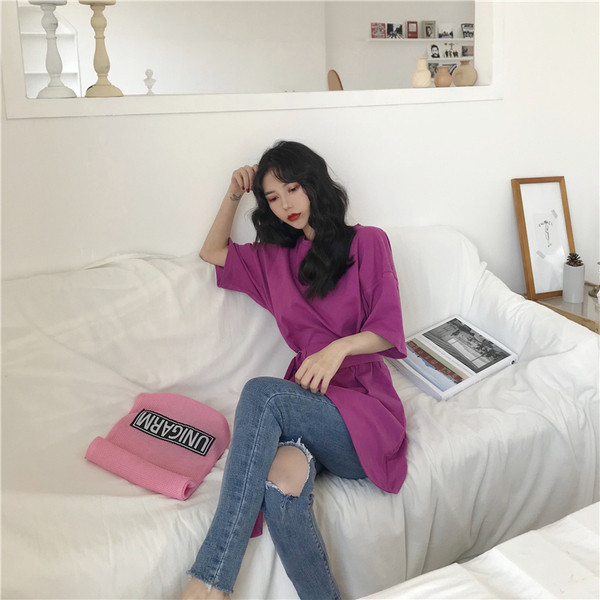 Stiilne naiste pluus 3/4 varrukate ja vöörihmaga