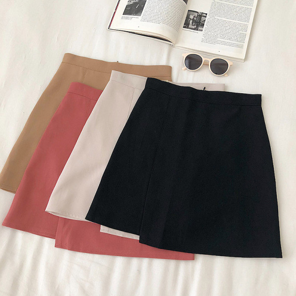 Ikdienas sieviešu svārki ar augstu vidukli un A līniju