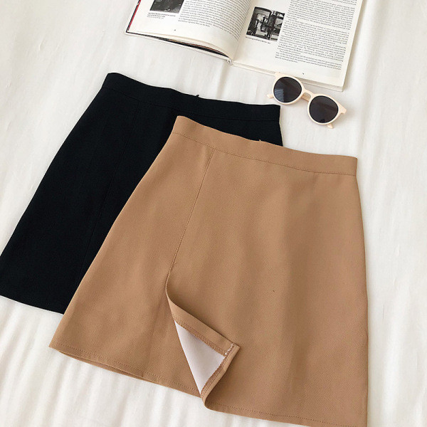 Ikdienas sieviešu svārki ar augstu vidukli un A līniju