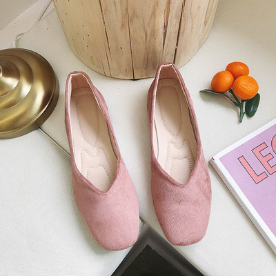 Női alkalmi cipő öko velúrból, lapos talppal