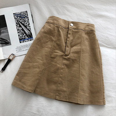 Lezser női tavaszi szoknya magas derékkal