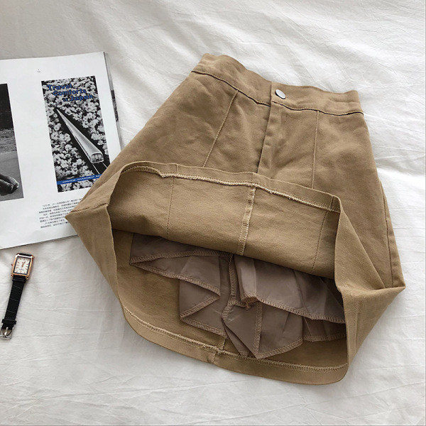 Lezser női tavaszi szoknya magas derékkal