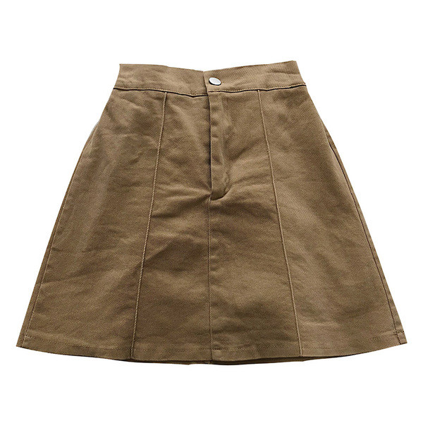 Lezser női tavaszi szoknya magas derékkal