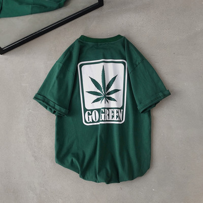 Casual ανδρικό μπλουζάκι με κορδόνι και κοντό μανίκι