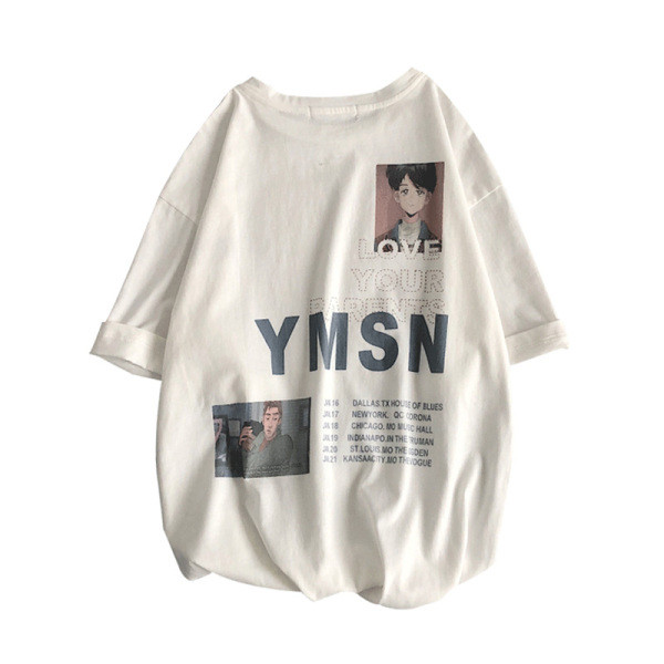 Alkalmi férfi széles póló rátéttel