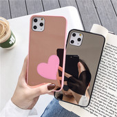 Husă oglindă cu inimă și inscripție be loved pentru iPhone 11 Pro Max