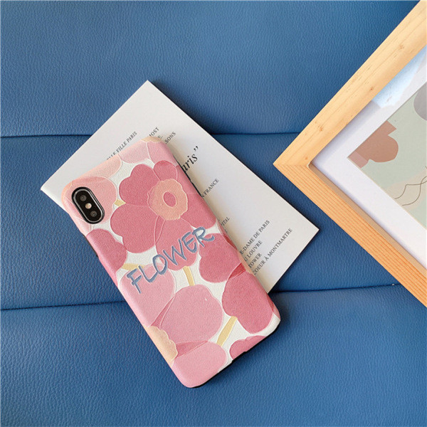 Θήκη για IPhone XS  με λουλούδια και επιγραφή