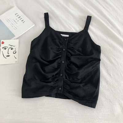 Καθημερινό γυναικείο αμάνικο με κουμπιά