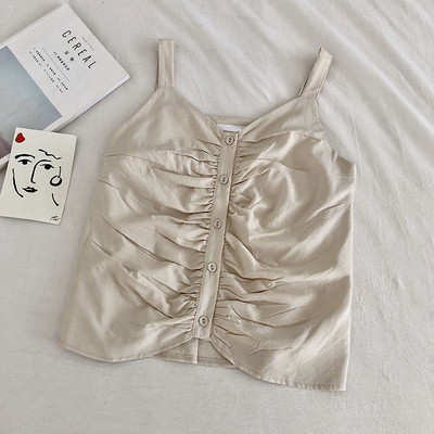 Καθημερινό γυναικείο αμάνικο με κουμπιά