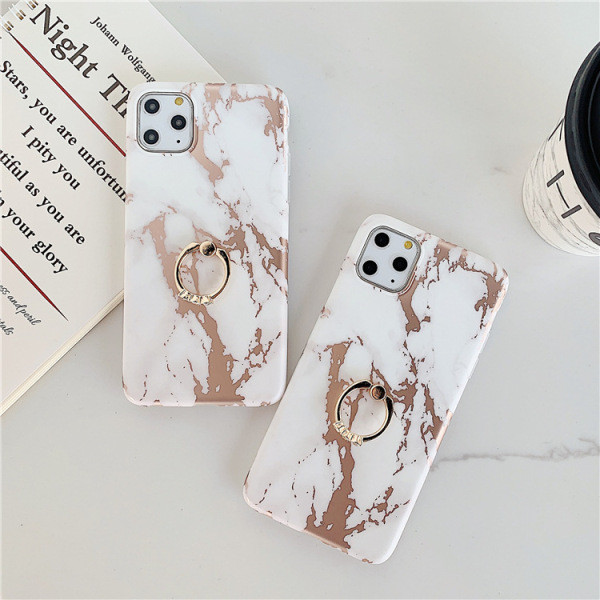 iPhone 11 Pro Max tok márvány hatású fémgyűrűvel