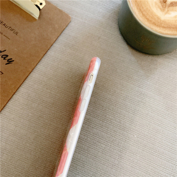 Silikona maciņš priekš iPhone XS ar ģeometriskām formām un spīdīgu efektu