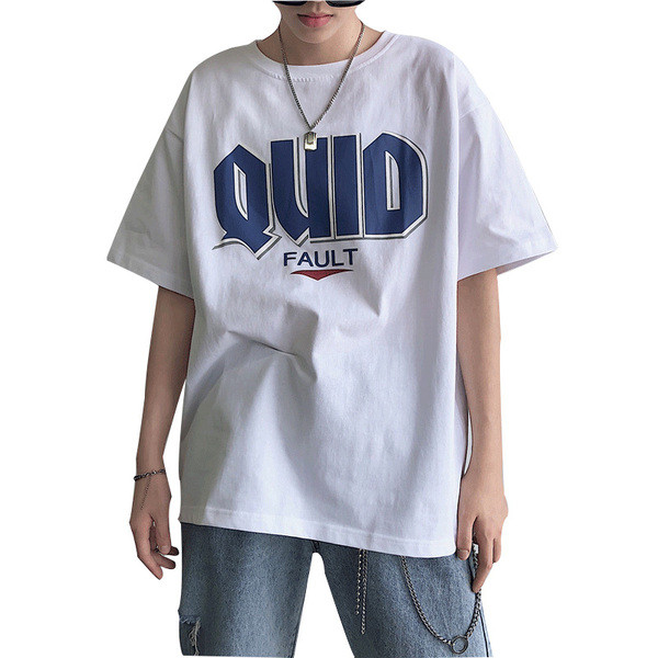 Tricou larg casual pentru bărbați, cu mâneci scurte