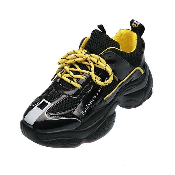 Ikdienas sieviešu kedas ar mežģīnēm un rupju mākslīgās ādas zoli