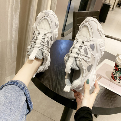 Sieviešu ikdienas rudens kedas ar augstu raupju zoli