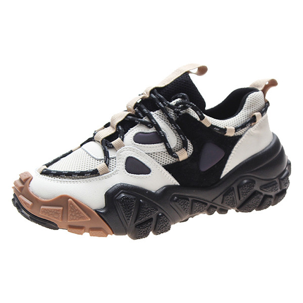 Sieviešu ikdienas rudens kedas ar augstu raupju zoli