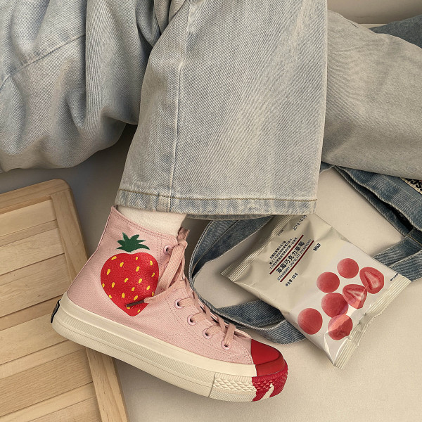 Καθημερινά γυναικεία πάνινα παπούτσια με κορδόνια 