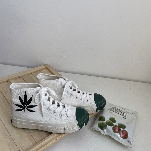 Καθημερινά γυναικεία πάνινα παπούτσια με κορδόνια 