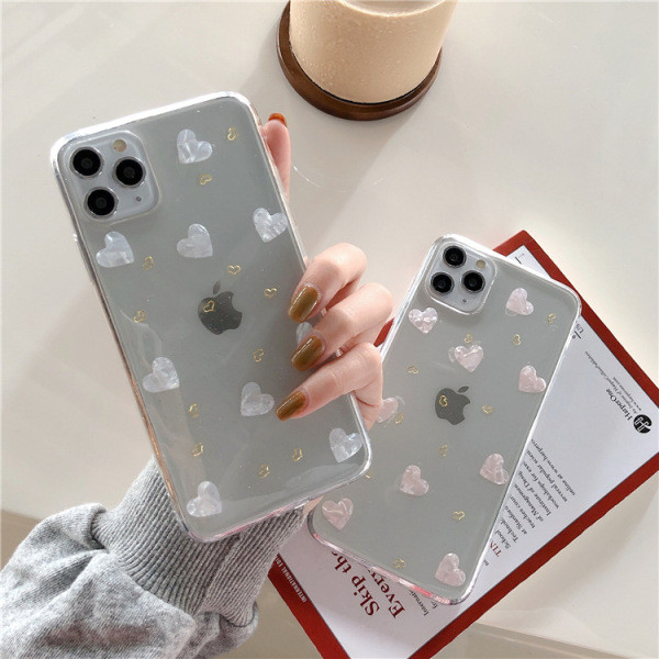 Südametega silikoonümbris iPhone 11 Pro Maxile