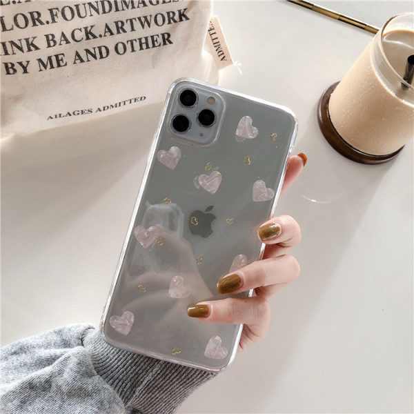 Südametega silikoonümbris iPhone 11 Pro Maxile