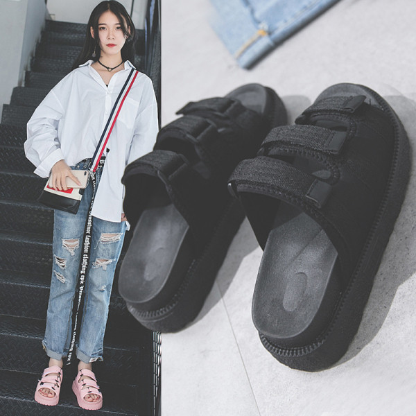 Sieviešu čības ar augstu zoli un velcro