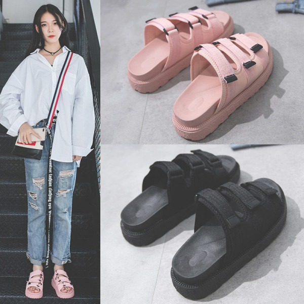 Sieviešu čības ar augstu zoli un velcro