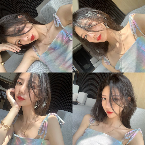 Daudzkrāsains sieviešu tops ar plānām lencēm