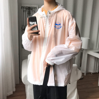 Új modell férfi tavaszi kabát széles modell, hátul rátéttel