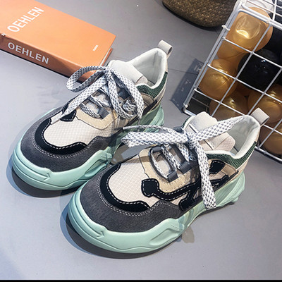 Új modell alkalmi női tornacipők durva talppal