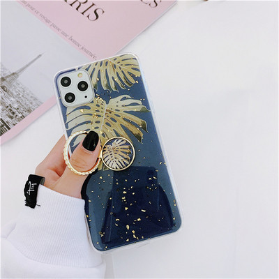 Θήκη IPhone 11 Pro Max με μεταλλικό δακτύλιο και γυαλιστερά σωματίδια