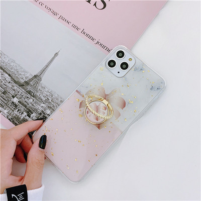 Θήκη IPhone 11 Pro Max με μεταλλικό δακτύλιο και γυαλιστερά σωματίδια