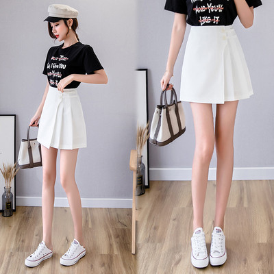 Aktuāli sieviešu kroku svārki ar pogām un augstu vidukli